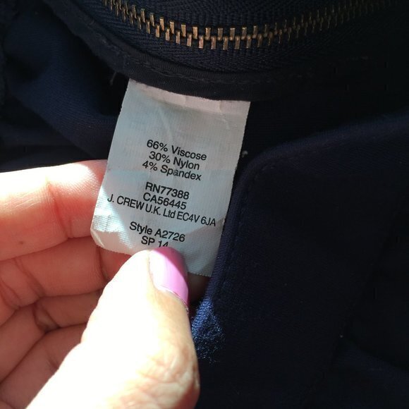 MADEWELL Ponte Swivel Skirt, Navy, Size 6 - Picture 10 of 11